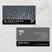 ワイドスクリーン200 – 金属迷路 名刺 (正面/裏面)