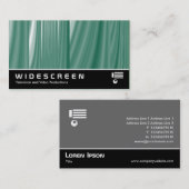 ワイドスクリーン212 -抽象芸術ガラスカスケード 名刺 (正面/裏面)