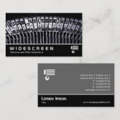 ワイドスクリーン217 – タイプライター 名刺 (正面/裏面)