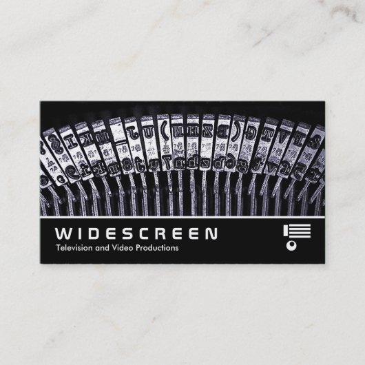 ワイドスクリーン217 – タイプライター 名刺 (正面)
