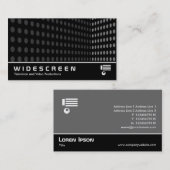 ワイドスクリーン240 – トーンコーナー – グレー 名刺 (正面/裏面)