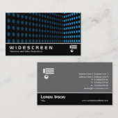 ワイドスクリーン249 – トーンコーナー – スカイブルー 名刺 (正面/裏面)