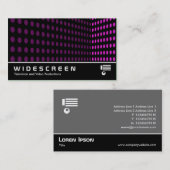 ワイドスクリーン252 – トーンコーナー – マゼンタ 名刺 (正面/裏面)