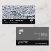 ワイドスクリーン267 – 雪の枝 名刺 (正面/裏面)