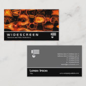 ワイドスクリーン269 -抽象芸術炎02 名刺 (正面/裏面)