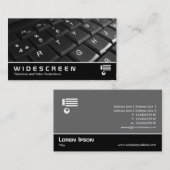 ワイドスクリーン301 – キーボード 名刺 (正面/裏面)