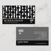 ワイドスクリーン305 -抽象芸術線 名刺 (正面/裏面)