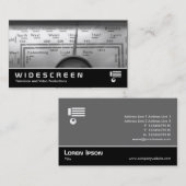 ワイドスクリーン330 – 古い英国のラジオダイヤル 名刺 (正面/裏面)