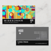 ワイドスクリーン334 -抽象芸術120711 名刺 (正面/裏面)