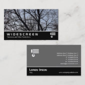 ワイドスクリーン383 – シルエットされたブランチ 名刺 (正面/裏面)