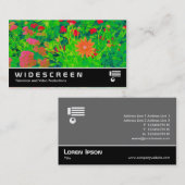 ワイドスクリーン395 -サイケデリック花壇 名刺 (正面/裏面)