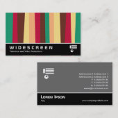 ワイドスクリーン397 – 不規則ストライプ02 名刺 (正面/裏面)