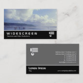 ワイドスクリーン414 – 海辺 名刺 (正面/裏面)