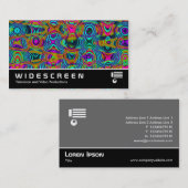 ワイドスクリーン418 – フラクタル抽象芸術191111a 名刺 (正面/裏面)