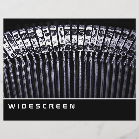 ワイドスクリーン – タイプライター チラシ (正面)