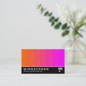 ワイドスクリーン 167 - カラー ブレンド - オレンジからマゼンタ 名刺 (スタンド正面)