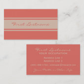 ワイドストライプカスタム名刺 名刺 (正面/裏面)