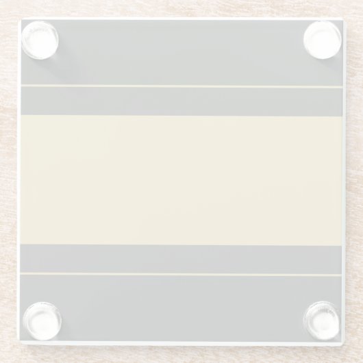 ワイドスポーティゴールデンタンストライプレーシングのブラックレース ガラスコースター (裏面)