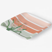 ワイドパステルストライプモダン ペーパープレート (傾斜あり)