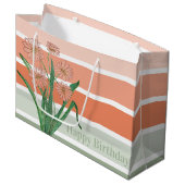 ワイドパステルストライプ ラージペーパーバッグ (正面アングル)