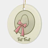 ワイドブリムドハットイエロー セラミックオーナメント (左)