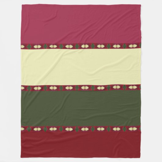 ワイドモダンストライプ フリースブランケット (正面)