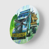 ワイドロードトラック運搬トラックのトラックの壁クロック ラウンド壁時計 (傾斜)