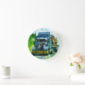 ワイドロードトラック運搬トラックのトラックの壁クロック ラウンド壁時計 (ホーム)