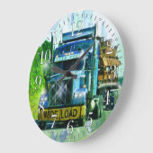 ワイドロードトラック運搬トラックのトラックの壁クロック ラージ壁時計 (傾斜)