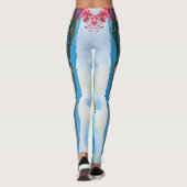 ワイド地中海のビーチと岩 レギンス (裏面)