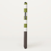 ワイド緑の横向きストライプデイジー Case-Mate iPhoneケース (裏面/右)