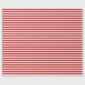 ワイド赤と白ストライプ紙 ラッピングペーパー (フラット)