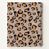 ワイドLild Leopardプリントスパイラルノートブック ノートブック (裏面)