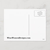 ワイナキャットクリスマスクリスマスワインも美味しいワインも シーズンポストカード (裏面)