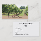 ワイナリーおよびブドウ園 名刺 (正面/裏面)