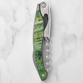 ワイナリーつる植物ヒルサイドアートコルクパーソナライズされたスクリュ ソムリエナイフ (裏面)