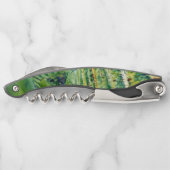 ワイナリーつる植物ヒルサイドアートコルクパーソナライズされたスクリュ ソムリエナイフ (裏面)