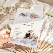 ワイナリーでのピクニック週末独身最後の週末 招待状