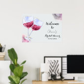 ワイナリーでのブライズシャワー ポスター (ホームオフィス)