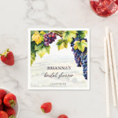 ワイナリーのぶどう園 夏の結婚式前祝い プリント済み スタンダードカクテルナプキン (インサイチュ)