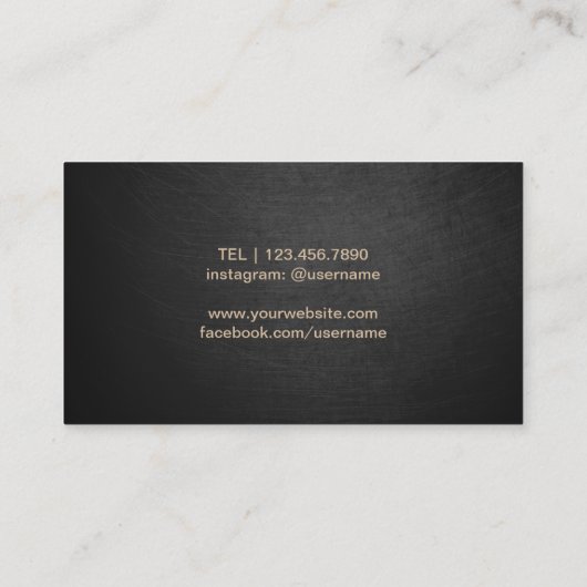 ワイナリーのエレガントな黒及び金ゴールドの王室のなワイン 名刺 (裏面)