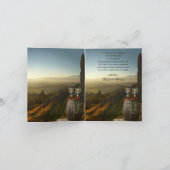 ワイナリーのブドウの結婚式　感謝カード サンキューカード (内部)