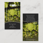 ワイナリーのブドウ園のブドウビジネスプロフィール 名刺 (正面/裏面)