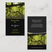 ワイナリーのブドウ園のブドウビジネスプロフィール 名刺 (正面/裏面)