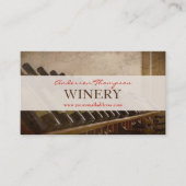 ワイナリーのブドウ園のワイン作成名刺 名刺 (正面)