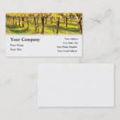 ワイナリーのワインのレストランのブドウ園の名刺 名刺 (正面/裏面)