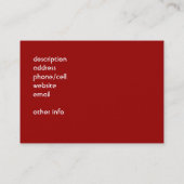 ワイナリーの名刺 名刺 (裏面)