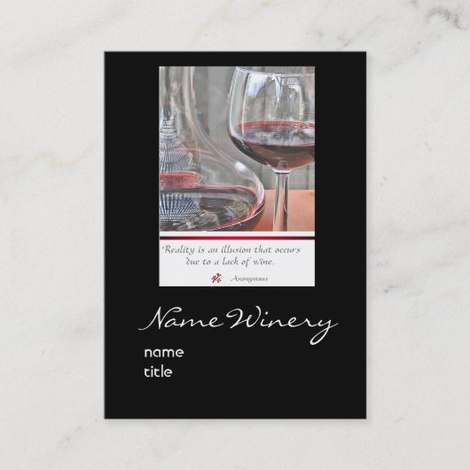 ワイナリーの名刺 名刺 (正面)