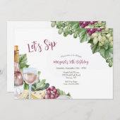 ワイナリーの招待状 招待状 (正面/裏面)