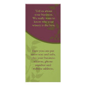 ワイナリーの棚カード ラックカード (裏面)